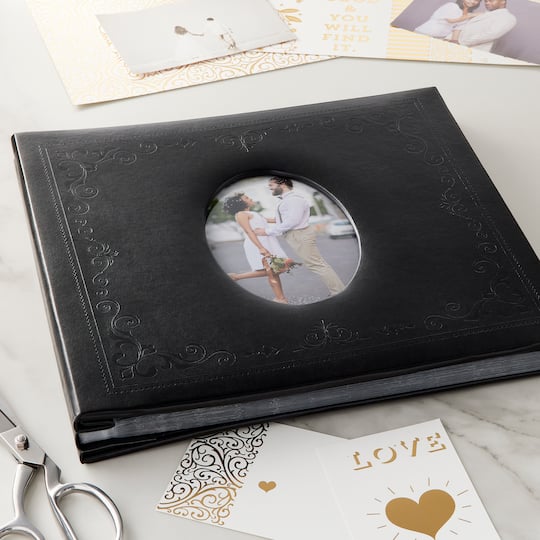 Black Embossed Scrapbook Album by Recollections™